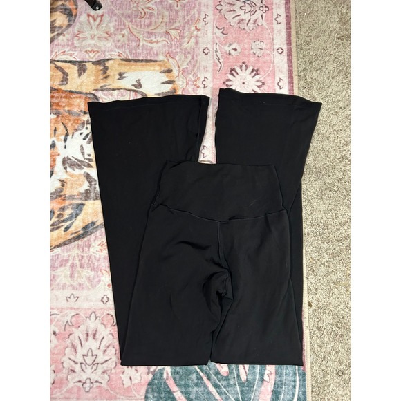 OFFLINE Aerie Real Me High Rise Waisted Crossover Flare Legging Black Medium - Picture 2 of 6